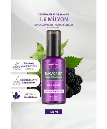 Kundal Dry and Damaged Hair Repairing Care Serum KUNDAL Macadamia Ultra Hair Serum (Blackberry Bay)
