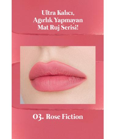 PERIPERA Matte Finish and Long-Lasting Stick Lipstick PERIPERA Ink Mood Matte Stick (03 Rose Fiction) - Buy Online on GoSupps.com