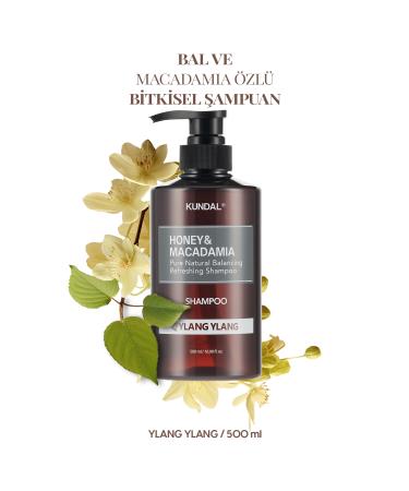 Kundal Anti-Breakage Nourishing Care Shampoo KUNDAL Honey & Macadamia Nature Shampoo 500ml Ylang Ylang