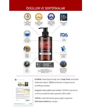 Kundal Caffeine Containing Anti-Hair Loss Care Shampoo KUNDAL Caffeine Shampoo 500ml (White Musk) - Buy Online on GoSupps.com