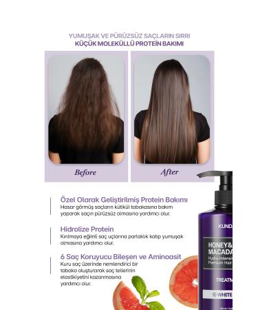 Kundal Intensive Moisturizing and Nourishing Hair Conditioner Honey&macadamia Protein Treatment (PINK GRAPEFRUIT) - Buy Online on GoSupps.com