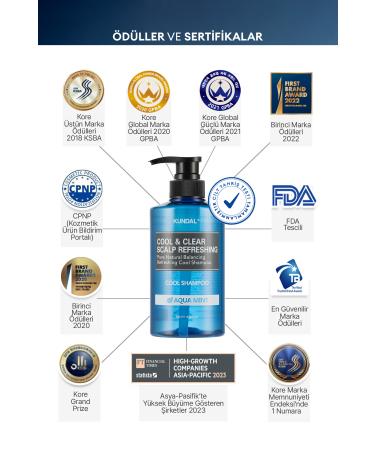 Kundal Refreshing and Refreshing Hair Care Shampoo Scalp Refreshing Cool Shampoo 500ml (AQUA MINT) - Buy Online on GoSupps.com