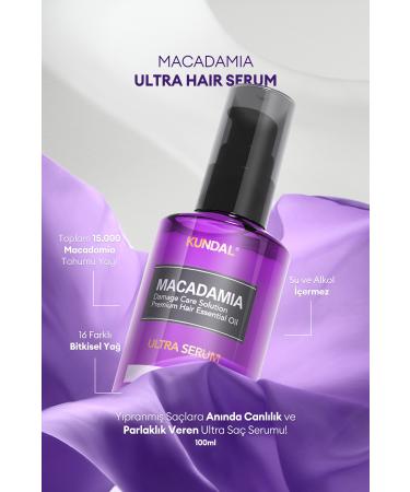 Kundal Dry and Damaged Hair Repairing Care Serum KUNDAL Macadamia Ultra Hair Serum (Cherry Blossom) - Buy Online on GoSupps.com
