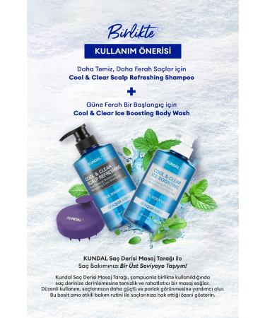 Kundal Refreshing and Refreshing Hair Care Shampoo Scalp Refreshing Cool Shampoo 500ml (AQUA MINT) - Buy Online on GoSupps.com