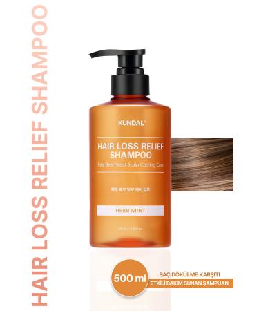 Kundal Hair Loss Relief Shampoo KUNDAL Hair Loss Relief Shampoo Real Beer Yeast 500ml (Herb Mint)