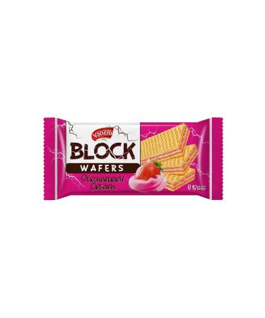 Vanelli Block Wafers Strawberry Cream Wafers