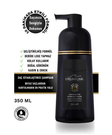 Cream Line Specially Developed for Men Hair Blackening Shampoo 350 ml