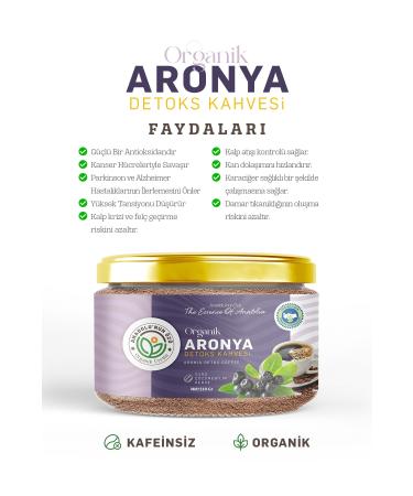 The essence of Anatolia organic production Organic Aronia Detox Coffee ''110gr'' - Buy Online on GoSupps.com