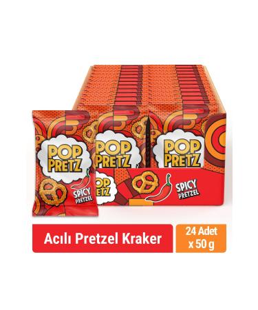 Poppretz Spicy Bow Tie Crackers Spicy 50 gr X 24 Pcs