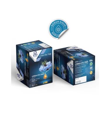 EVOPHARMA Black Cumin Oil Containing Capsule Food Supplement 60 Capsules - Buy Online on GoSupps.com