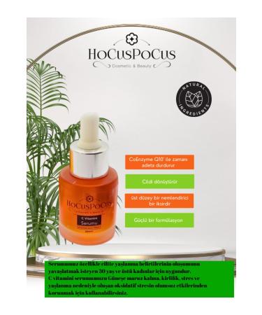 HOCUS POCUS Skin Aging Prevention Anti-Aging Antioxidant Coenzyme Vitamin C Serum 20ml - Buy Online on GoSupps.com