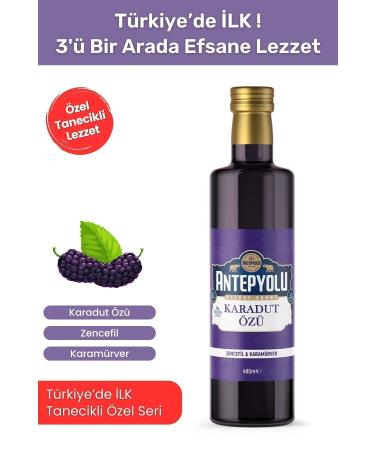 Antepyolu Deluxe Gourmet Series Grainy Special Flavor 3 in 1 Ginger Elderberry Black Mulberry Extract 480 ML