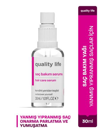 Quality Life Hair Care Oil Argan Keratin Hair Care Oil Hair Care Serum for Burnt and Damaged Hair