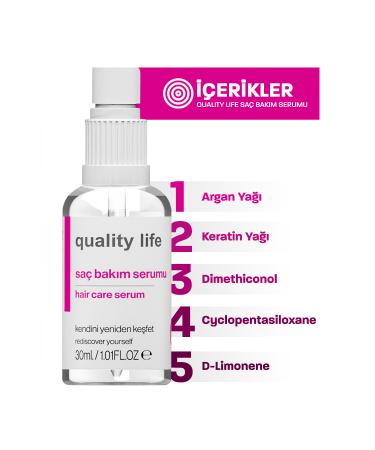 Quality Life Hair Care Oil Argan Keratin Hair Care Oil Hair Care Serum for Burnt and Damaged Hair - Buy Online on GoSupps.com