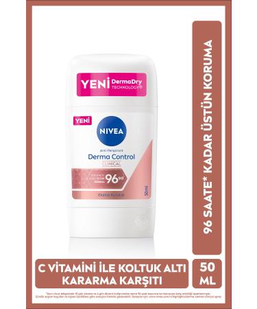 NIVEA Q10 Firming Tan Body Lotion 200ml and Women's Stick Deodorant Derma Control Clinical 50ml - Buy Online on GoSupps.com