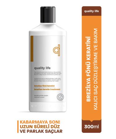 Quality Life Ql Brazilian Blow Dry Keratin Permanent Hair Straightener 300 Ml - Keratin Hair Straightening Cream