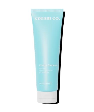 Cream Co. Green Tea Extract Cream Facial Cleanser | Ph Balanced Brightener | Makeup Remover | All Skin Types