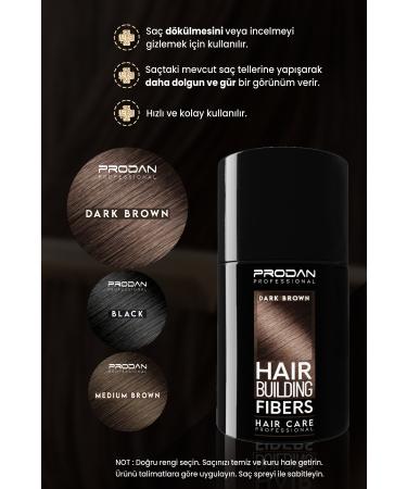 Prodan Hair Powder | Volumizing | Dark Brown | Hair Fiber-27gr - Buy Online on GoSupps.com