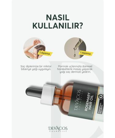 DEVACOS Rosemary Yeast Oil Complex Hair Loss and Damaged Hair Fast Hair Beard Growth Biotin Oil3 - Buy Online on GoSupps.com