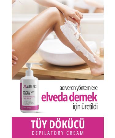 ARBLRICE Hair Removal and Hair Reducing Cream for All Skin Types with Laser Epilation Effect (SPECIAL FORMULA) - Buy Online on GoSupps.com