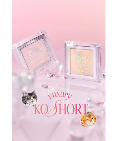 CLIO Natural Looking Pink Shining Illuminator CLIO Glass&Highlighter (01 Moon Glow) Luxury Koshort - Buy Online on GoSupps.com