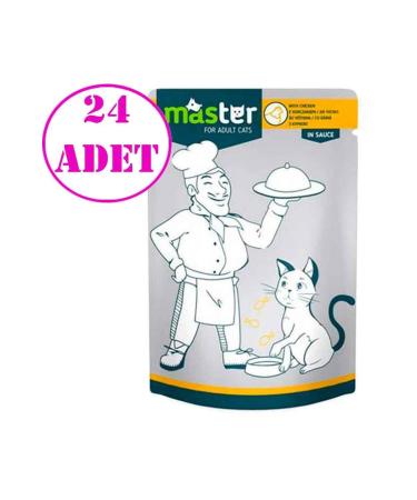 Master Cat Canned Chicken 80 gr 24 Pieces