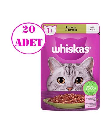 Whiskas Cat Canned Lamb in Pouch Jelly 85 gr 20 Pieces