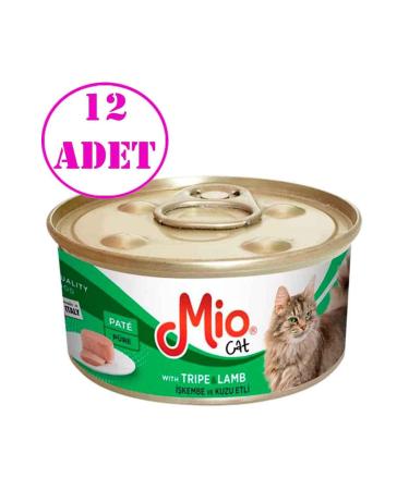 Mio Mio Tripe and Lamb Adult Cat Canned Food 85 Gr 12 AD