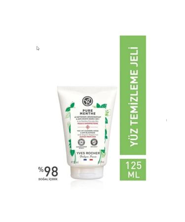 Yves Rocher Pure Menthe Peeling Face Wash Gel 125 ml - Buy Online on GoSupps.com