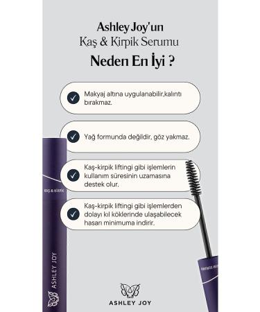 Ashley Joy Keratin and Biotin Nourishing Extension Natural Care Eyebrow Eyelash Serum 6 ml - Buy Online on GoSupps.com