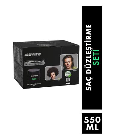 Gummy Hair Straightening Set - Black