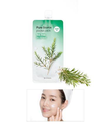 Missha Anti-Stress Tea Tree Sleeping Mask Pure Source Pocket Pack ( Tea Tree )
