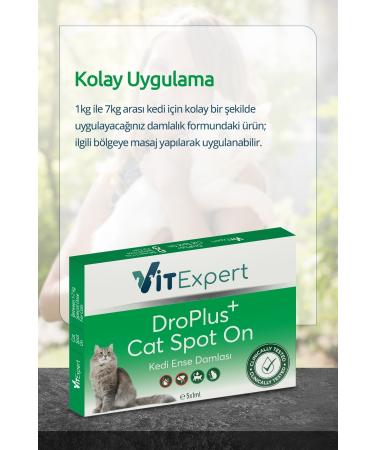 Vitexpert Droplus Cat Drop Flea External Parasite Flea Tick Herbal Drop for Skin Care (1-7 Kg) 5 Tubes - Buy Online on GoSupps.com