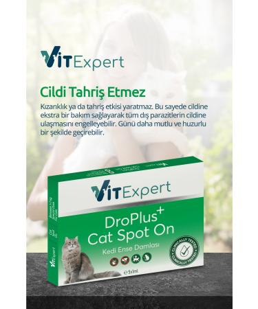 Vitexpert Droplus Cat Drop Flea External Parasite Flea Tick Herbal Drop for Skin Care (1-7 Kg) 5 Tubes - Buy Online on GoSupps.com