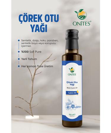 Onites Nature Black Cumin Oil-250 ml Skin-Friendly Oil Consumable in Foods - Buy Online on GoSupps.com
