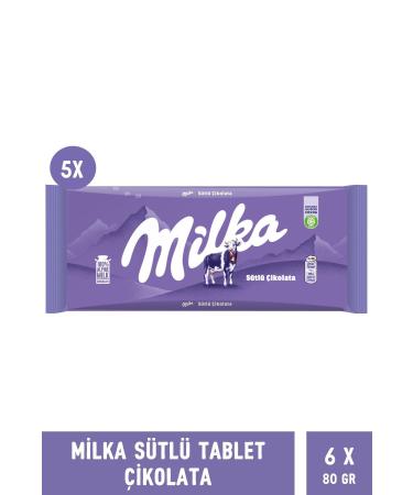 Milka Milky Tablet 80gr - 6 Pieces