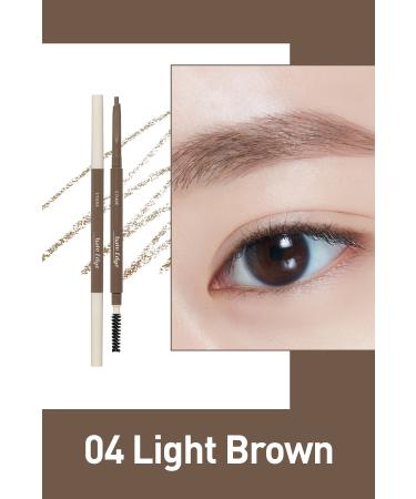 ETUDE Bare Edge Slim Brow / 3d Hexagonal Tip Natural Looking Eyebrow Pencil - 04 Light Brown - Buy Online on GoSupps.com