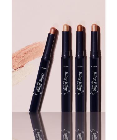 ETUDE Bling Bling Eye Stick / Glittery Permanent Pencil Eyeshadow - 9 Golden Tail Star - Buy Online on GoSupps.com