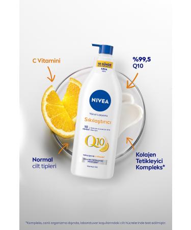 NIVEA Firm in 10 Days Vitamin C Moisturizing Q10 Firming Body Lotion 400ml BLK WW75 - Buy Online on GoSupps.com