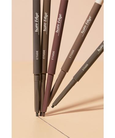 ETUDE Bare Edge Slim Brow / 3d Hexagonal Tip Natural Looking Eyebrow Pencil - 04 Light Brown - Buy Online on GoSupps.com