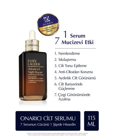 Estee Lauder Anti-Aging Skin Serum Gives a Youthful Appearance Restorative Night Serum 115 ml NATUR NB83