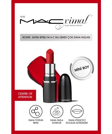 Mac Lipstick With a Nourishing Satin Finish That Gives Impressively Plump Look Red-1.5g Lipstick