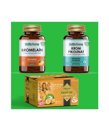 Shiffa Home (DIET SET) Chromium Picolinate Bromelain and Apricot Tea