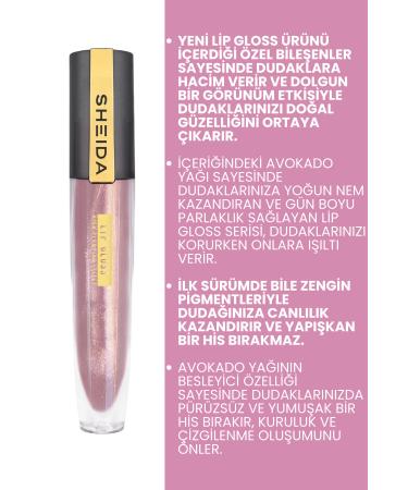 Sheida Plumping Effect Lip Gloss Lipgloss - Red No:50 Nourishing & Shiny Effect - Buy Online on GoSupps.com