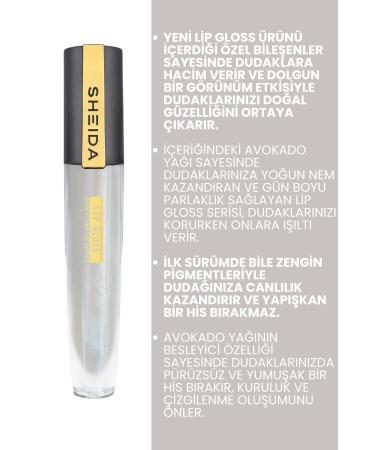 Sheida Plumping Effect Lip Gloss Lipgloss - Metallic Blue No: 51 Nourishing & Shiny Effect - Buy Online on GoSupps.com