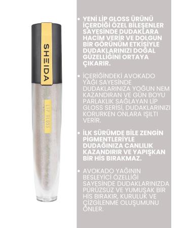 Sheida Plumping Effect Lip Gloss Lipgloss - Metallic Red No: 54 Nourishing & Shiny Effect - Buy Online on GoSupps.com