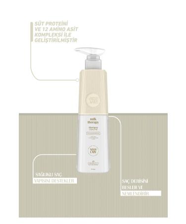 Nishlady Milk Therapy 503ml Shampoo - Repairing Shampoo for Dry and Damaged Hair - Buy Online on GoSupps.com