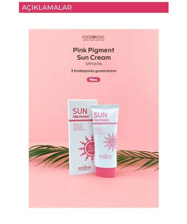 FOODAHOLIC Pink Power Adenosine Non-Sticky Spf50 Pa Uva/UVB Sun Cream 70ml