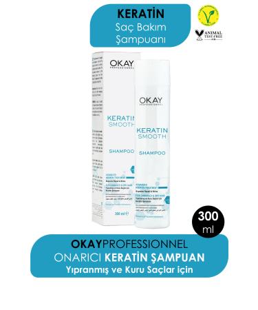 Okay Smooth Keratin Repair Shampoo 300 ml