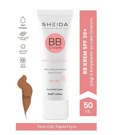 Sheida BB Cream High Coverage and Hyaluronic Acid Vitamin C Concentrate Serum Care Set - Buy Online on GoSupps.com